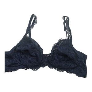 Cosabella Elegant Lace Women's Bralette Bra - Dark Blue Medium